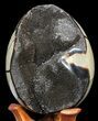 Septarian Dragon Egg Geode - Crystal Filled #40896-1